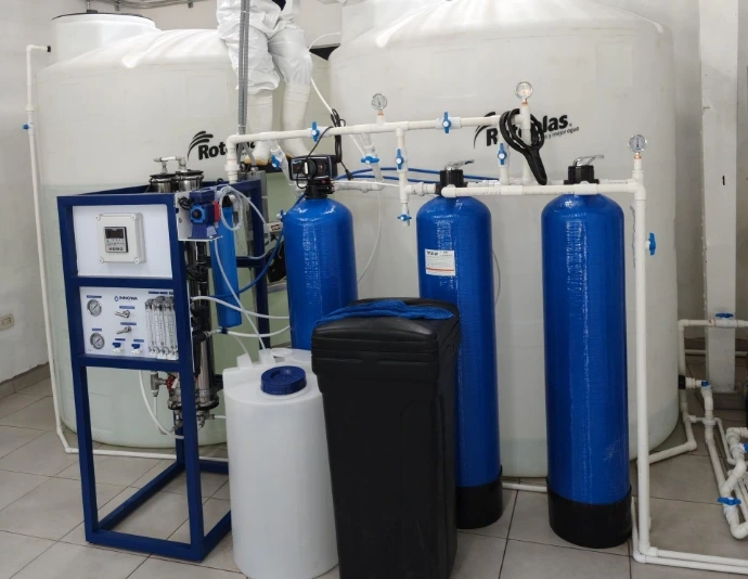 Planta purificadora de agua automática instalada para negocio