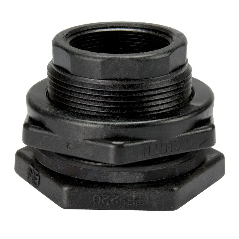 Conector para Montaje de Tanque - Tipo Brida (Blukhead) - Polipropileno Reforzado - Doble Rosca - NORWESCO.webp
