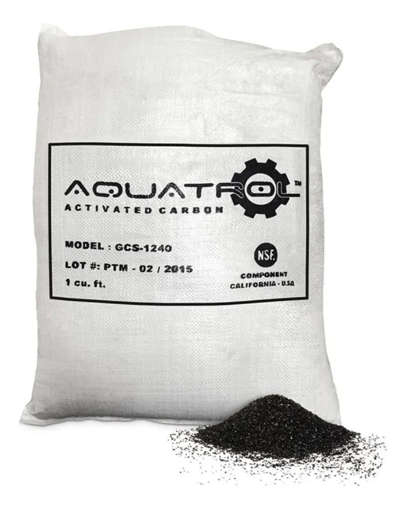 [PKCARBON1240] Carbón activado concha de coco en presentación de 14 Kg marca Aquatrol para sistemas de tratamiento de agua